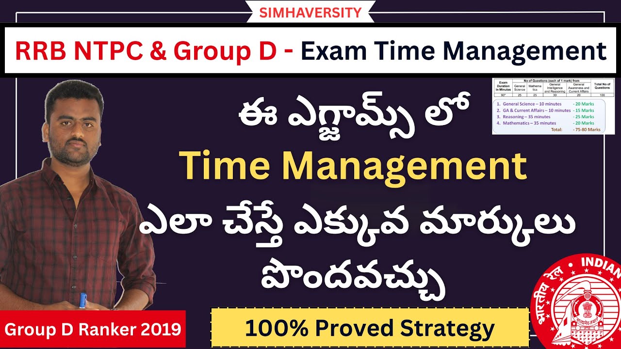 RRB NTPC & Group D Exam Time Management Tips: Maximize Speed, Accuracy & Boost Your Score in 2025
