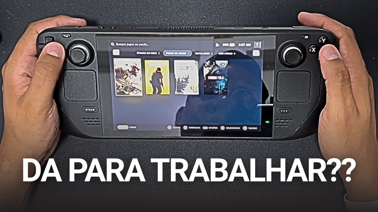 Usei o Steam Deck como PC de Trabalho – Será que Dá Certo?