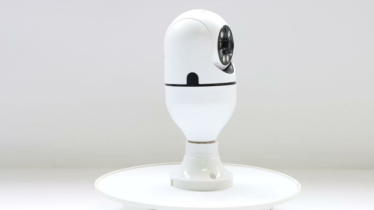 LCLCTEK TY01 Wifi Light Bulb PTZ Camera Tuya Smart Indoor Wireless Home CCTV Security Camera