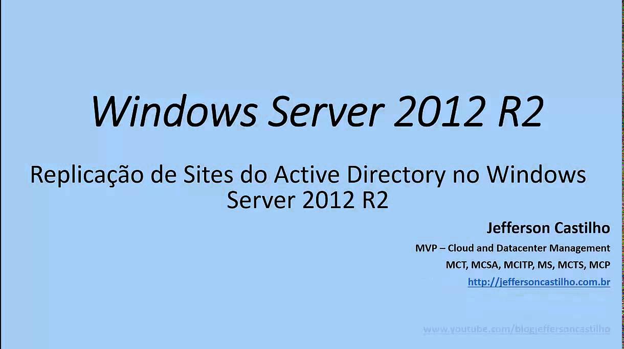 Replicação de Sites do Active Directory no Windows Server 2012R2