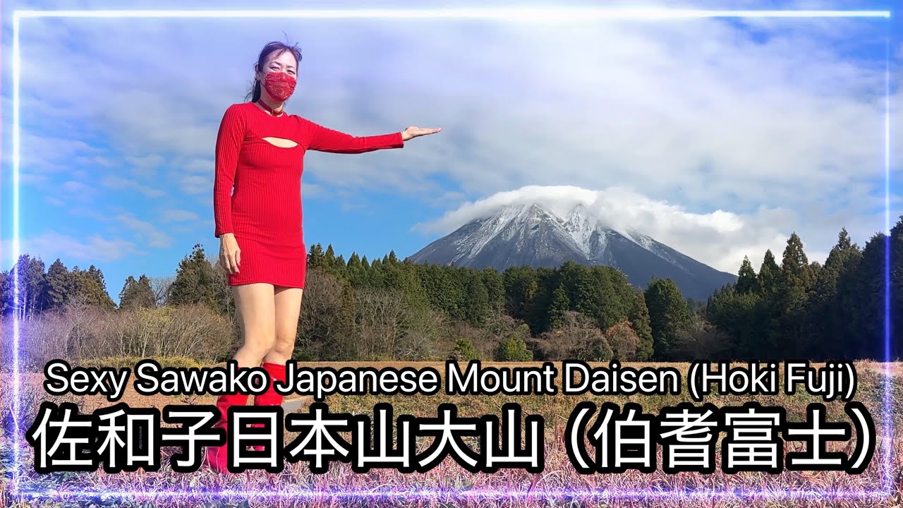 Sexy Sawako Winter Walk Hoki Fuji Daisen