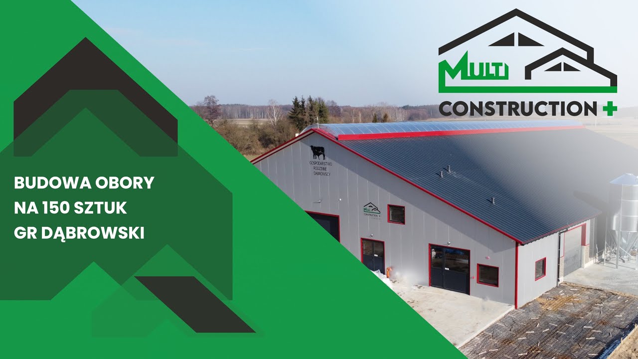 BUDOWA OBORY NA 150 SZTUK W GOSPODARSTWIE ROLNYM DĄBROWSCY MULTI CONSTRUCTION PLUS