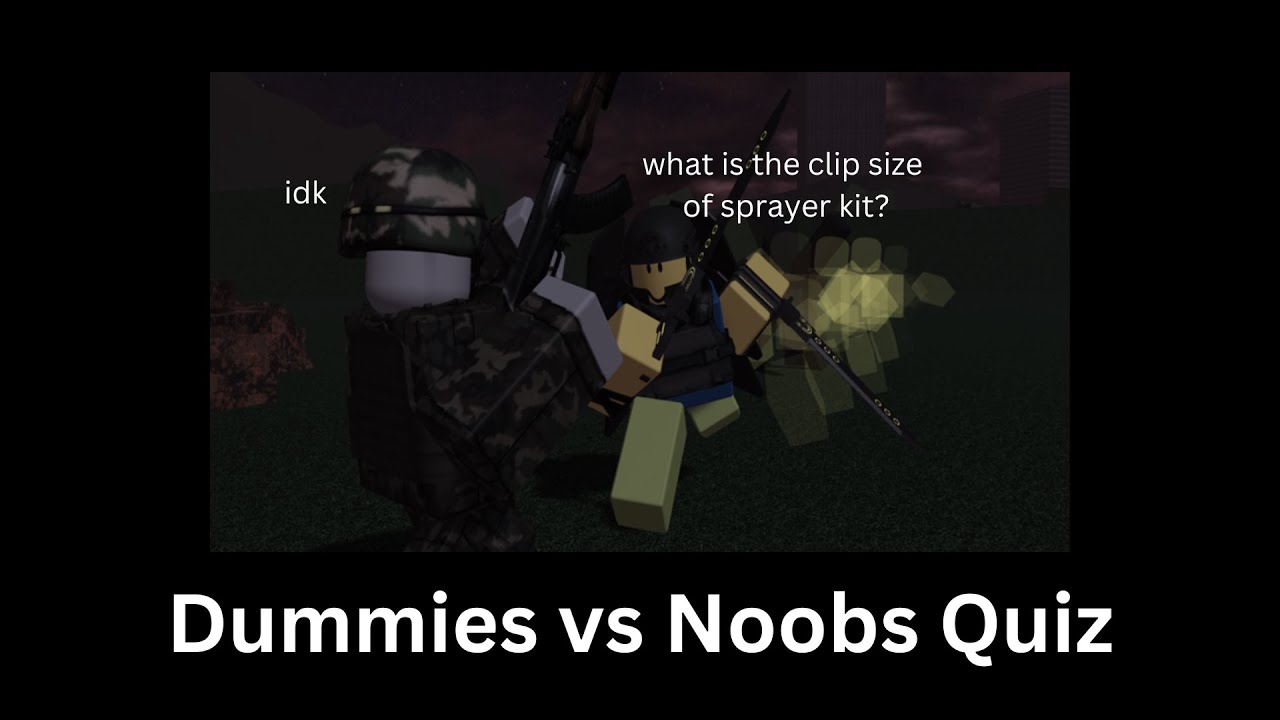 Roblox Dummies vs Noobs Quiz