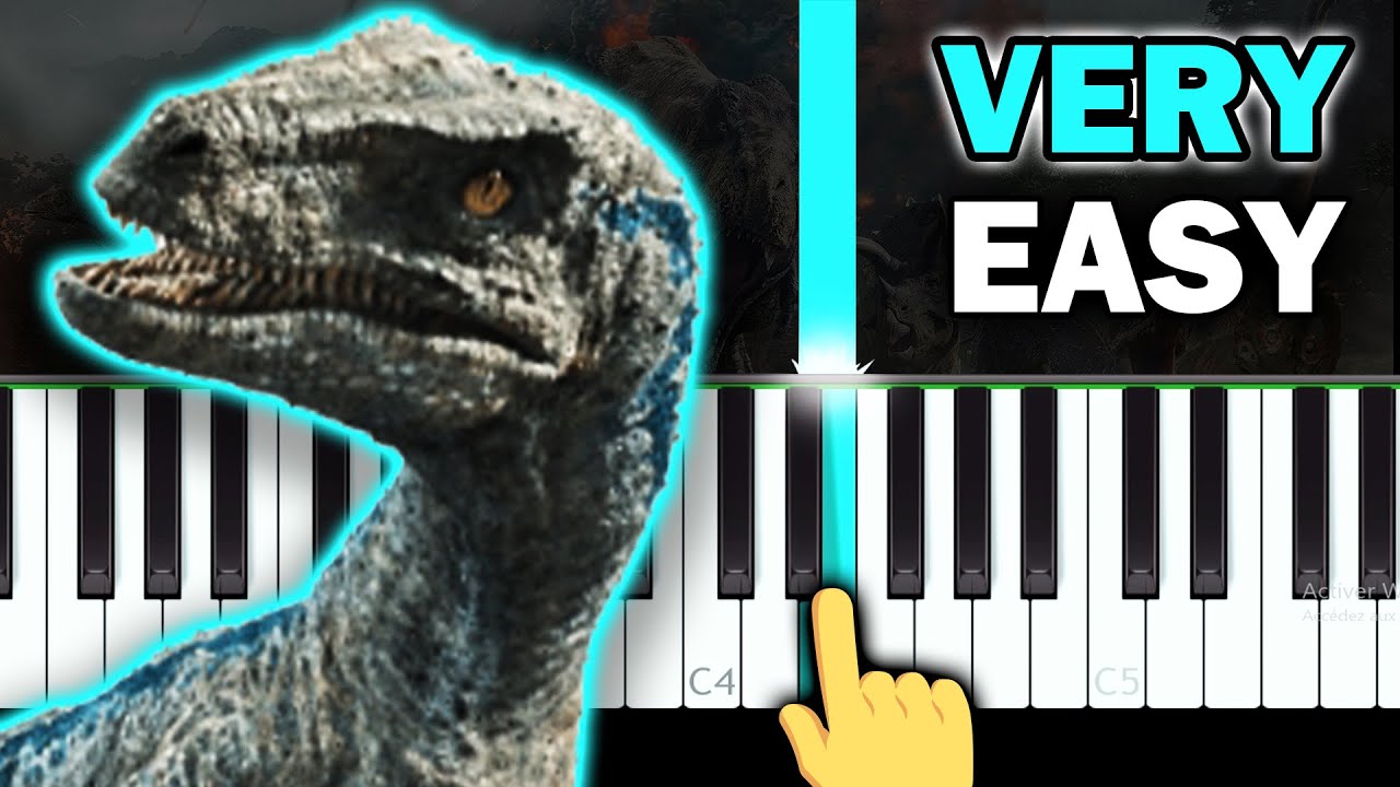 JURASSIC WORLD - The Park is Closed - VERY EASY Piano tutorial