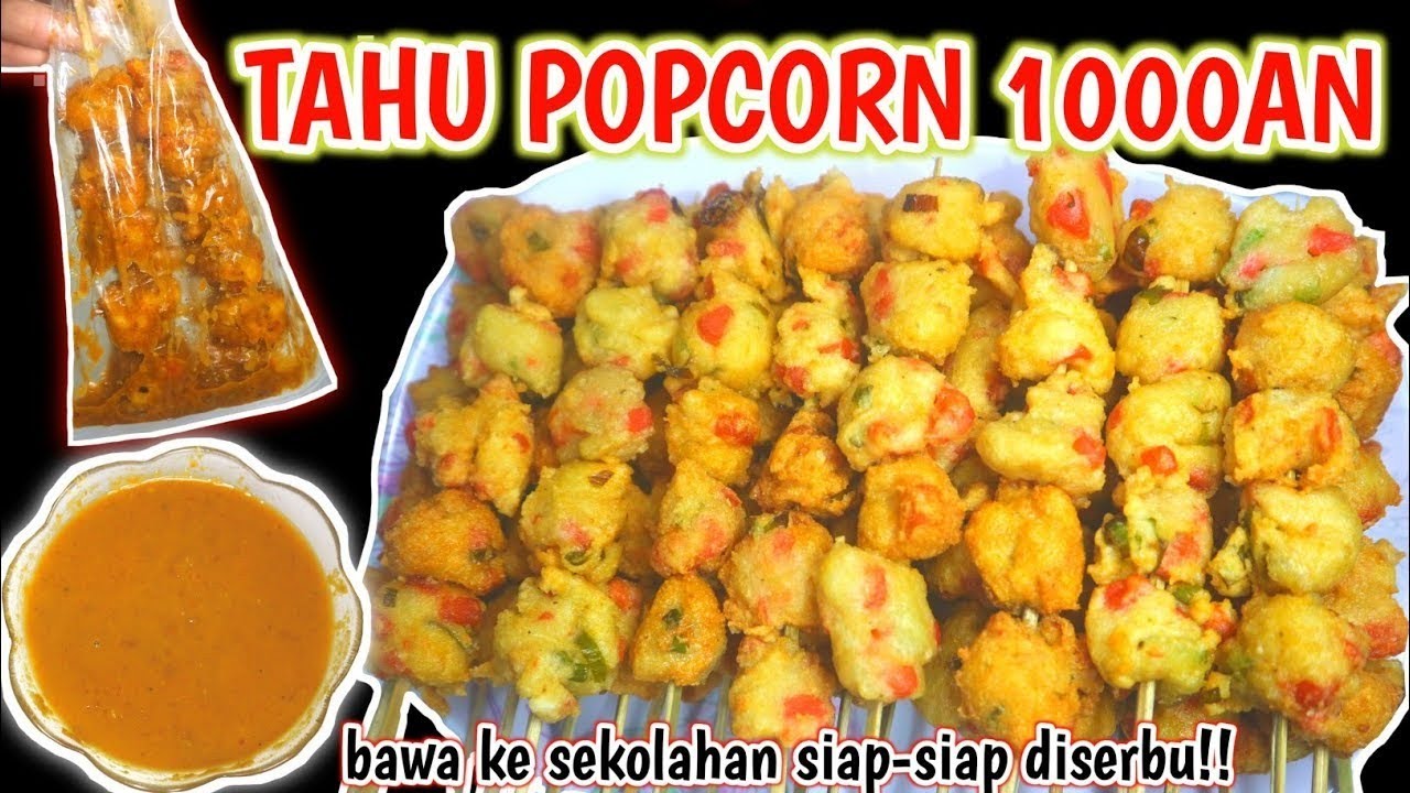 BERAWAL DARI BAHAN SEADANYA GAK NYANGKA LARIS BANGET!! TAHU POPCORN SUPER ENAK IDE JUALAN 1000AN