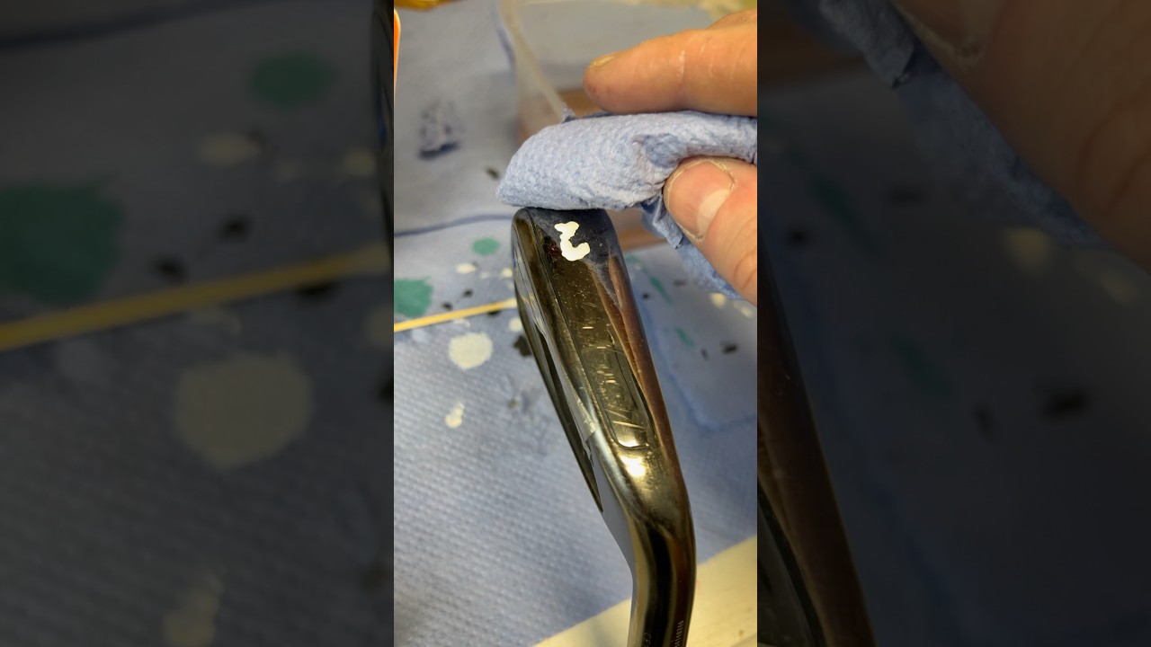 How to EASILY Re-Paint Your Golf Club #golf #golfhacks #golftips