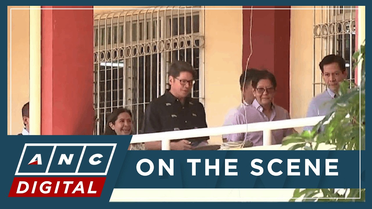 LOOK: Marcos inspects prefab classrooms, oversees learning tablet turnover in Bataan school | ANC