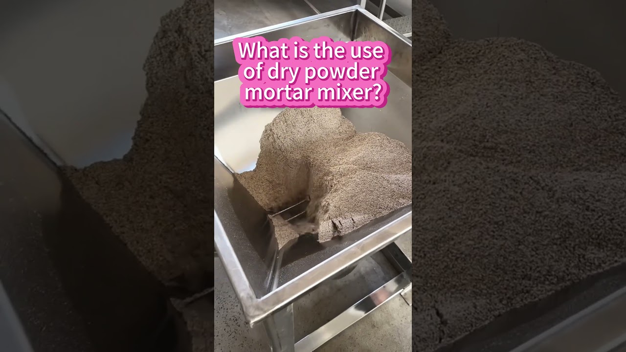 Application of dry mortar mixer