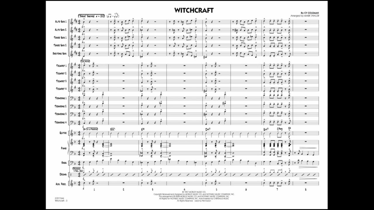 Witchcraft arranged by Mark Taylor