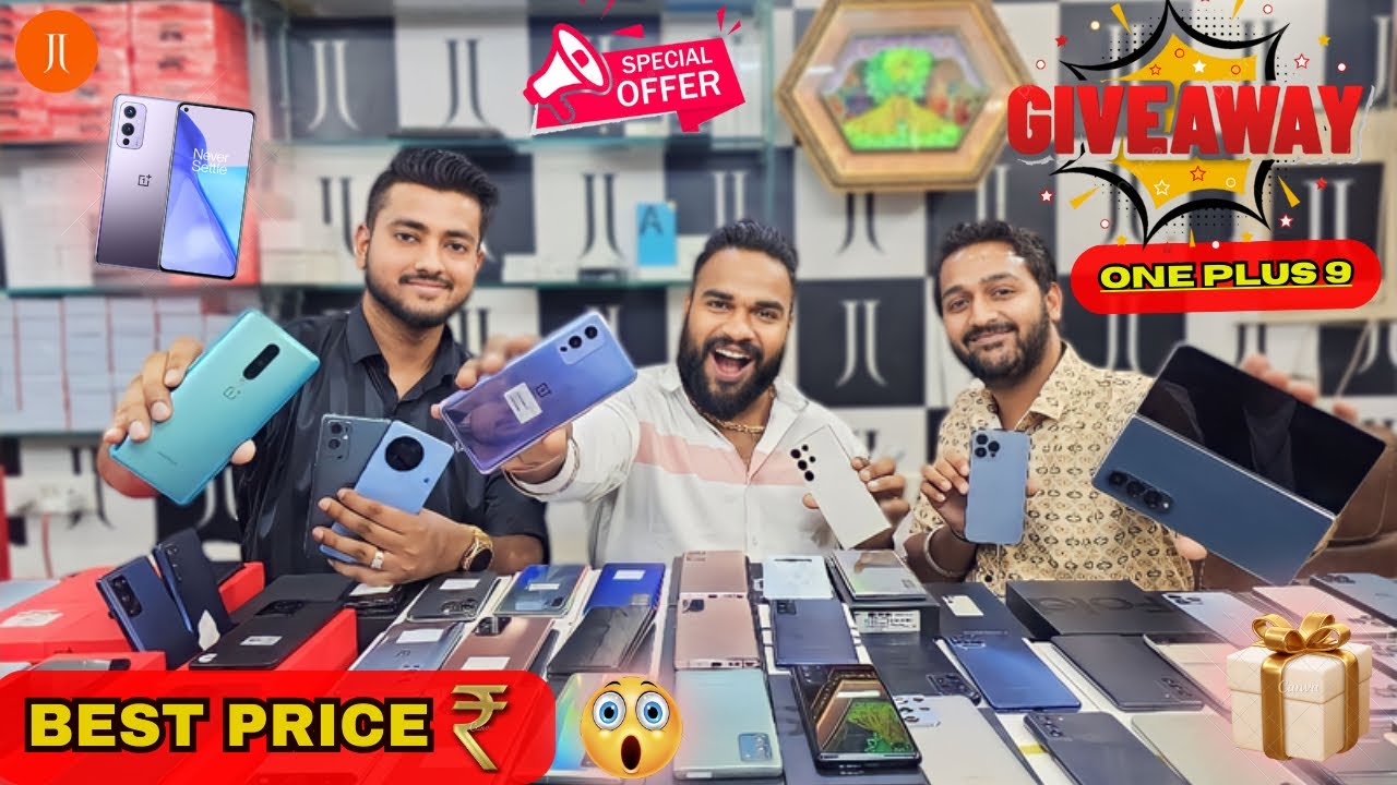 Giveaway of One Plus 9 & All Brand Mobiles at One place with so many Gifts & Offers JJ Communication