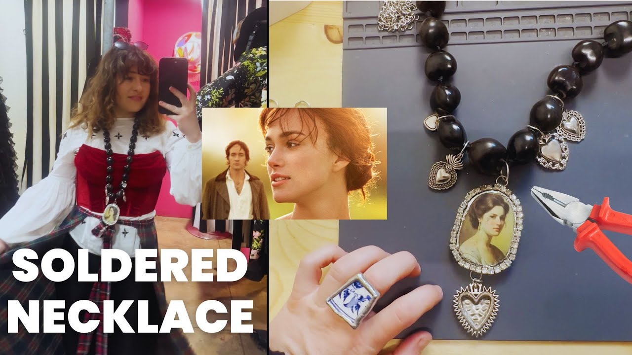 PRIDE AND PREJUDICE inspired Soft Soldered Necklace - Soft Soldering Jewelry Tutorial