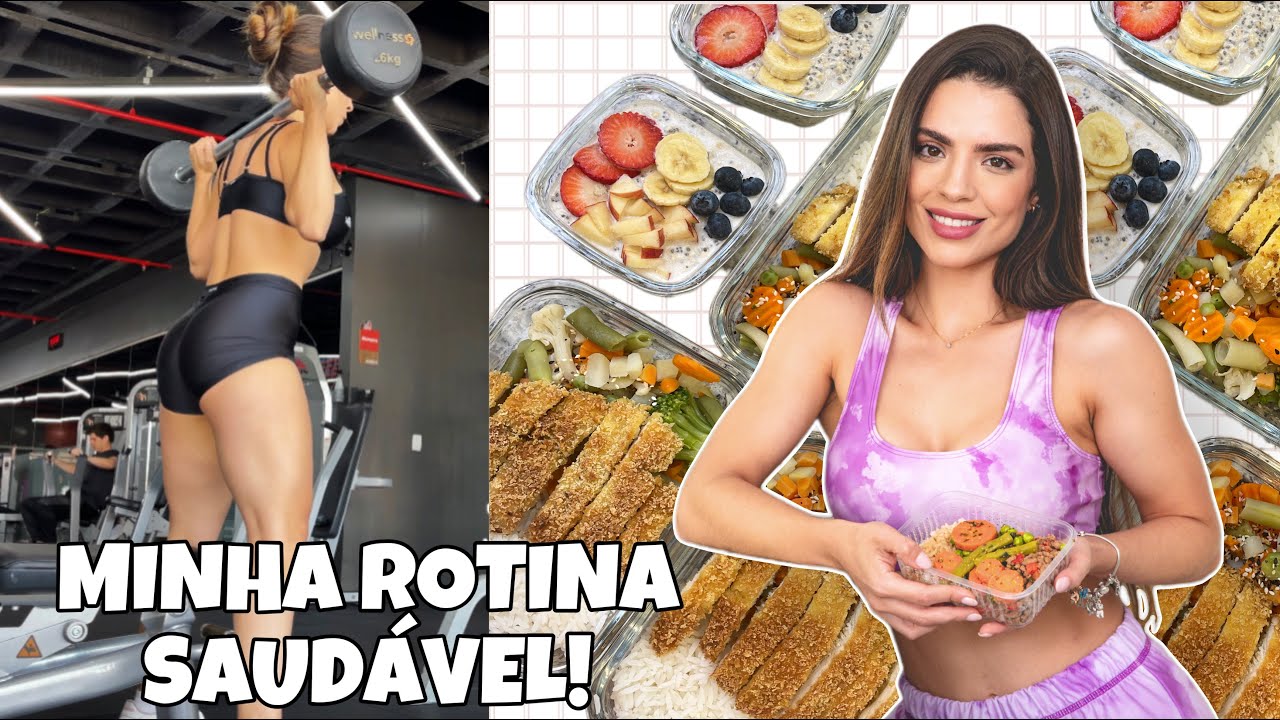UM DIA COMIGO: ROTINA FIT + ORGANIZAÇÃO DE MARMITAS