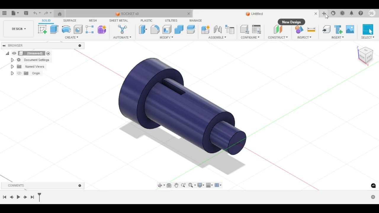 SOCKET AND SPIGOT VTU FUSION 360