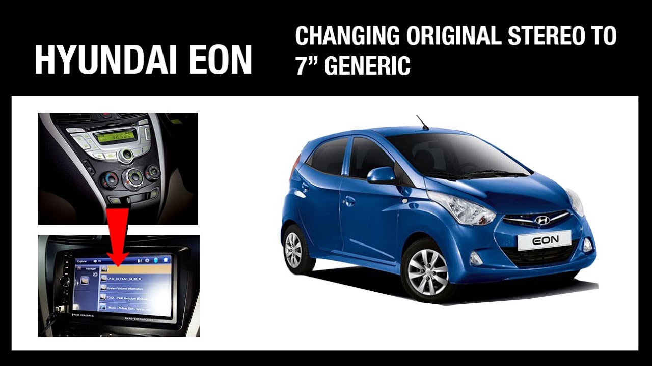 TUTORIAL | RADIO ORIGINAL a una 7  7021b | HOW TO CHANGE ORIGINAL STEREO TO 7 | HYUNDAI EON 2011+