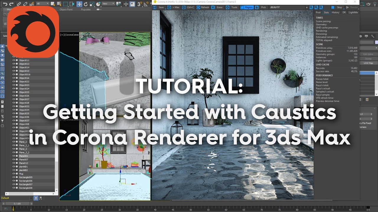 Tutorial: Getting Started with Caustics in Corona Renderer for 3ds Max