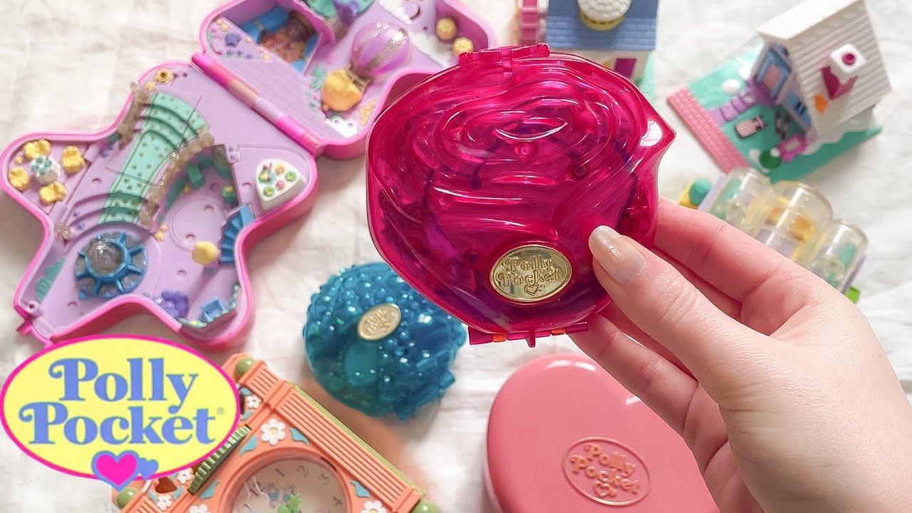ASMR ~ My vintage Polly Pocket collection soft whispers and tapping for sleep 🎀