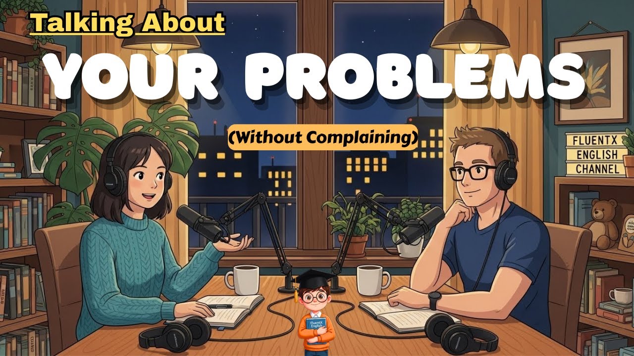 How to Talk About Your Problems (Without Complaining) | Daily English Conversation Practice