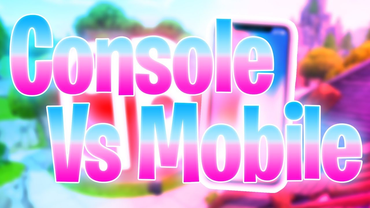 Console player plays on MOBILE LOBBIES! | Fortnite Battle Royale
