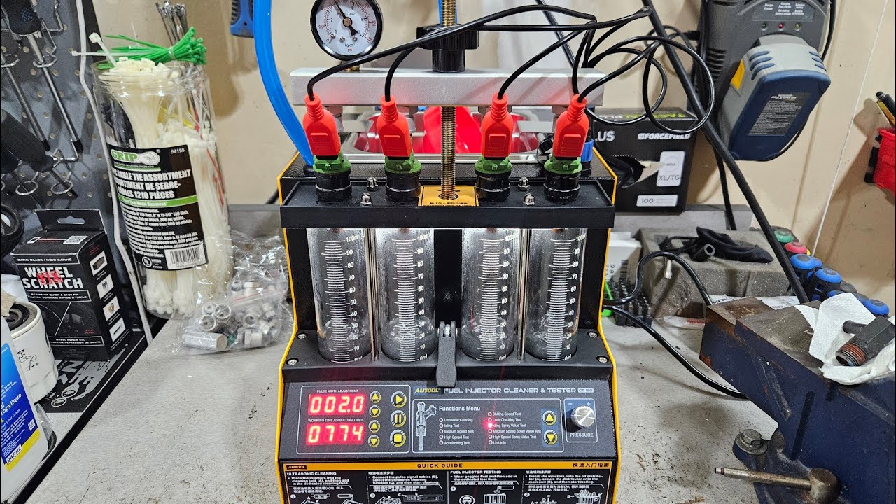 AUTOOL FUEL INJECTOR CLEANER IS HERE! Let's clean & test some SVT Lightning Injectors!