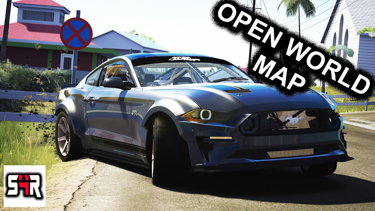The Best Open world Map On Assetto Corsa? | RTR MUSTANG drifting Union Island | 4K GoPro Wheel Cam