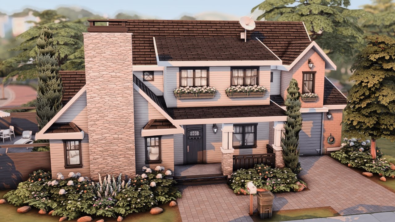Small Family Home 🏡 The Sims 4 Speed Build | No CC