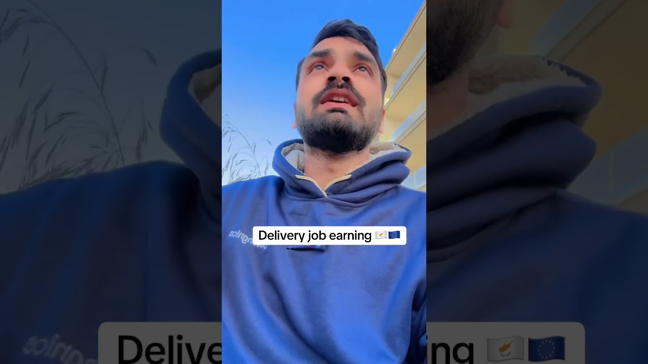 Delivery job earning in Cyprus 🇨🇾🇪🇺 #cyprus #gullzaibmeo