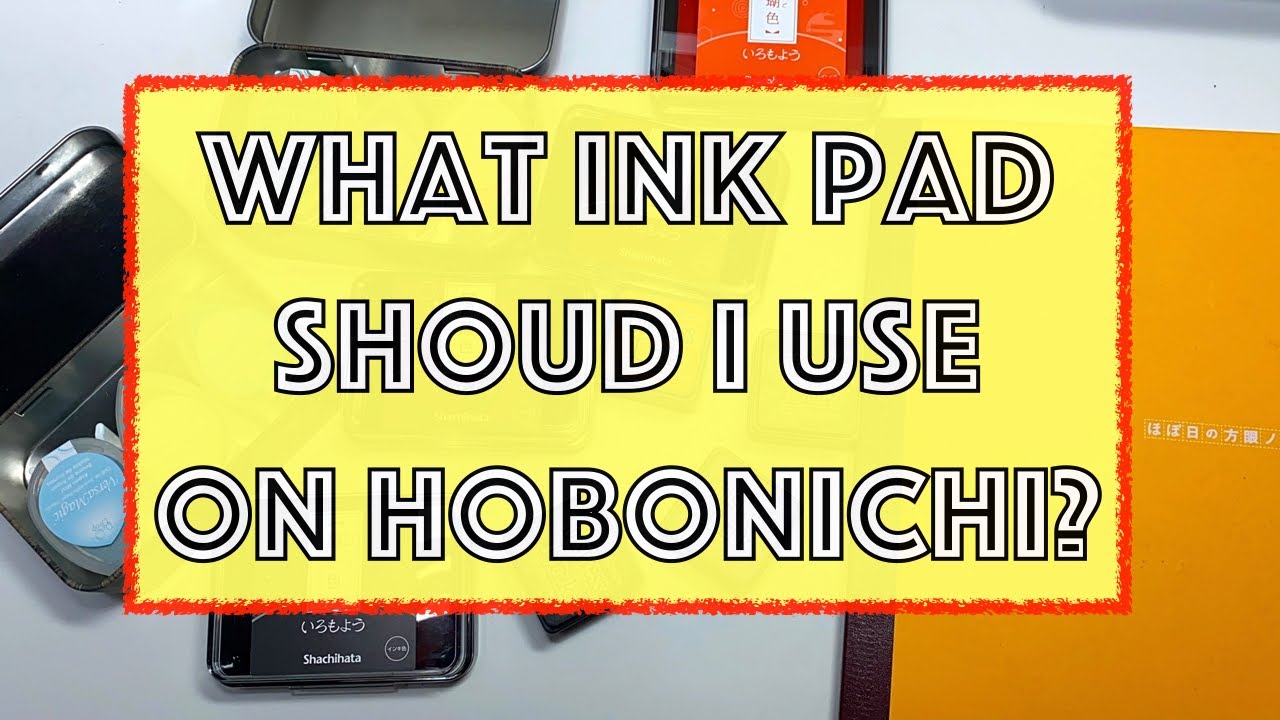 what ink pad should I use on Hobonichi Techo? I tested 3 different brands for all Hobonichi users!