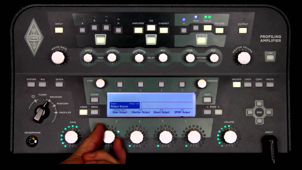 Учебное пособие по Kemper Profiler — вывод (запись) — английский