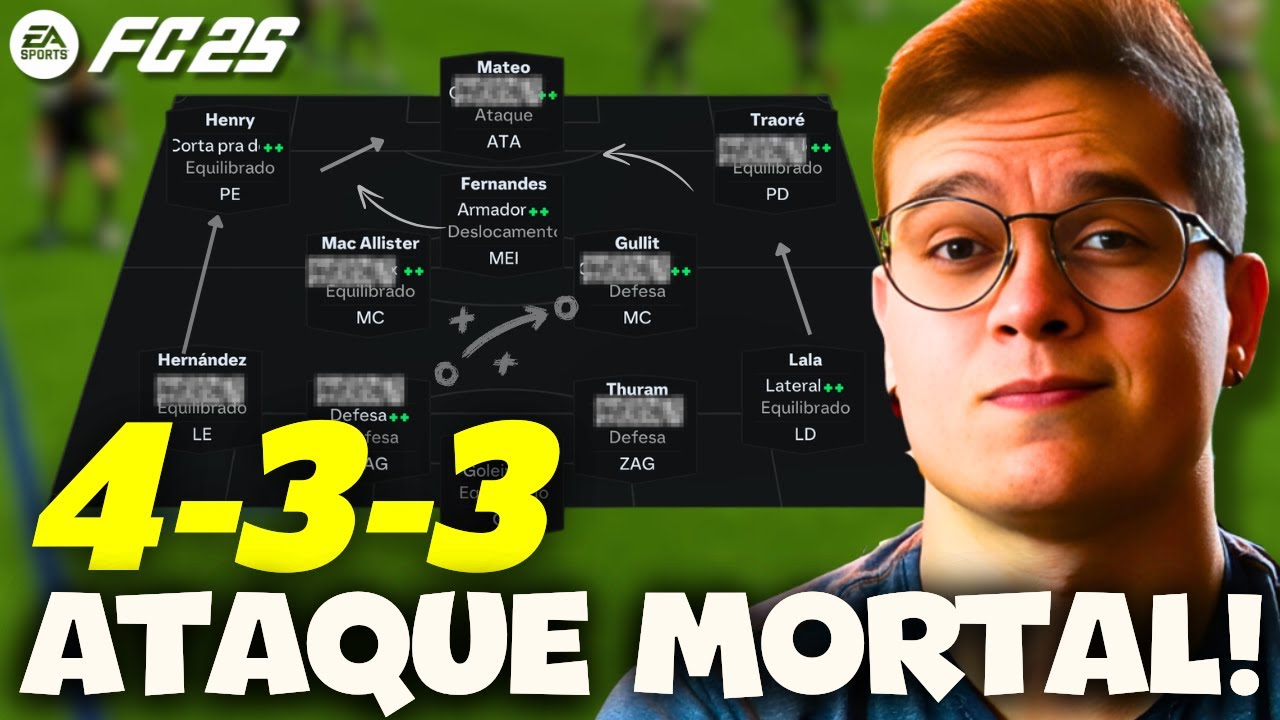 É por isso que a 4 3 3  É PERFEITA! Melhores táticas do FC 25