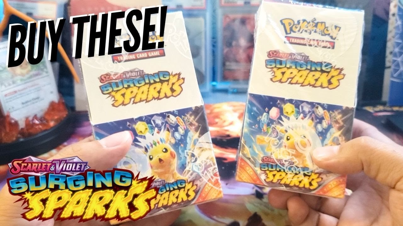 Шансы на выпадение покемонов выше!!! Полубустерный бокс Pokemon Surging Sparks!!! 60$