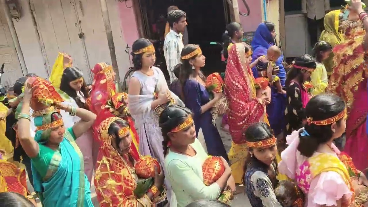 Bihar kharik Bajar Bhagalpur Kalash Yatra 🕉️कलश यात्रा चैती दुर्गा का बिहार खरीक बाजार भागलपुर ❤️🙏🕉️