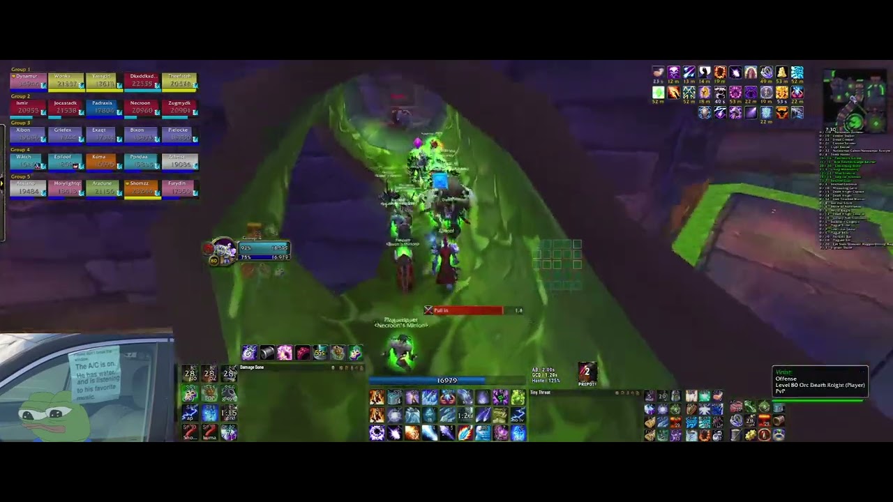 (Offense) Naxxramas Speedrun 56m00s - Mage POV