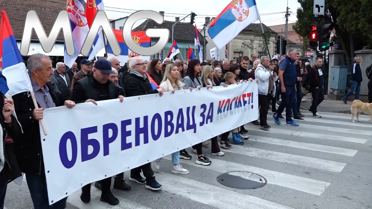 Skup u Obrenovcu u znak podrške Srbima na Kosmetu