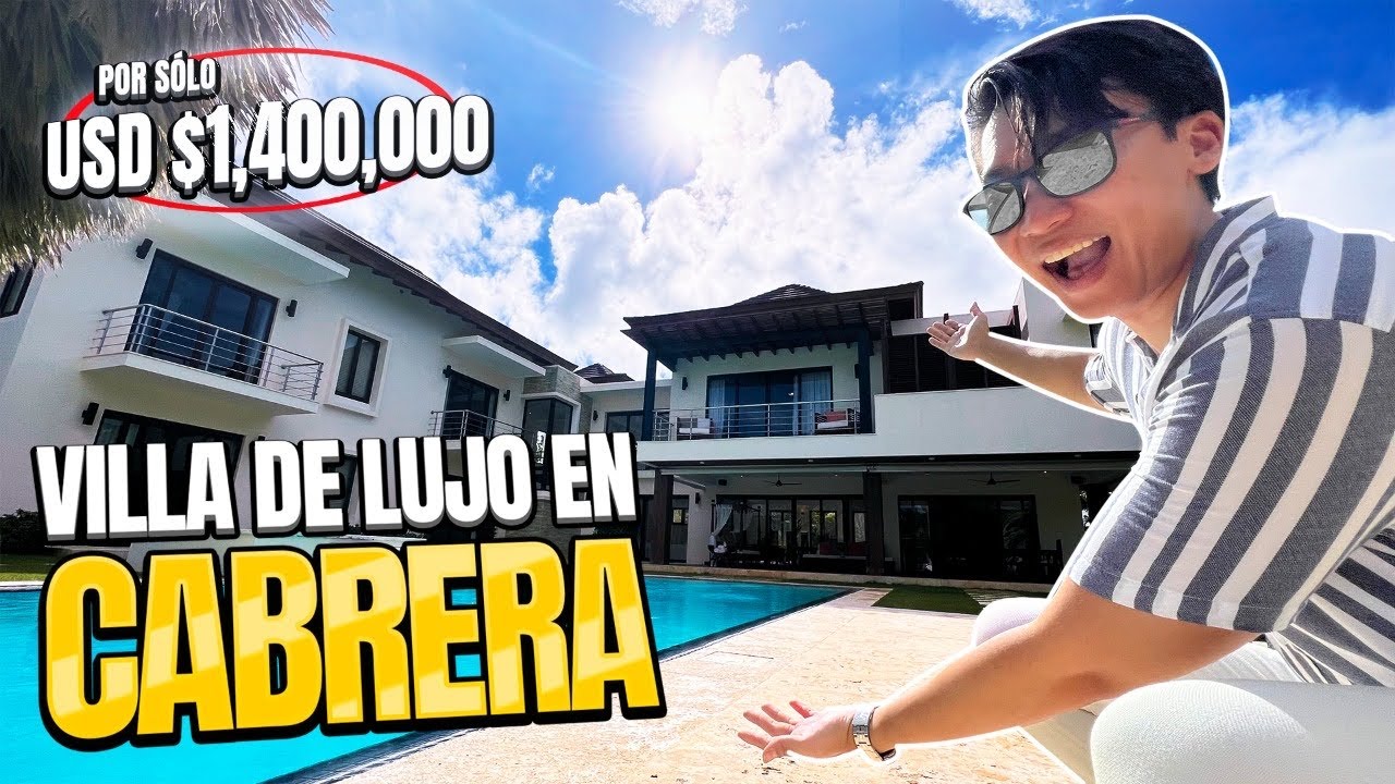 Ven a conocer esta villa de lujo valorado en $1,400,000 en Cabrera, República Dominicana 🇩🇴