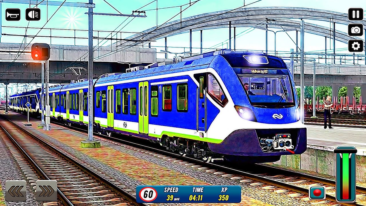 US Train Driving Game 2023 - City Train Simulator 3D | Android Gameplay