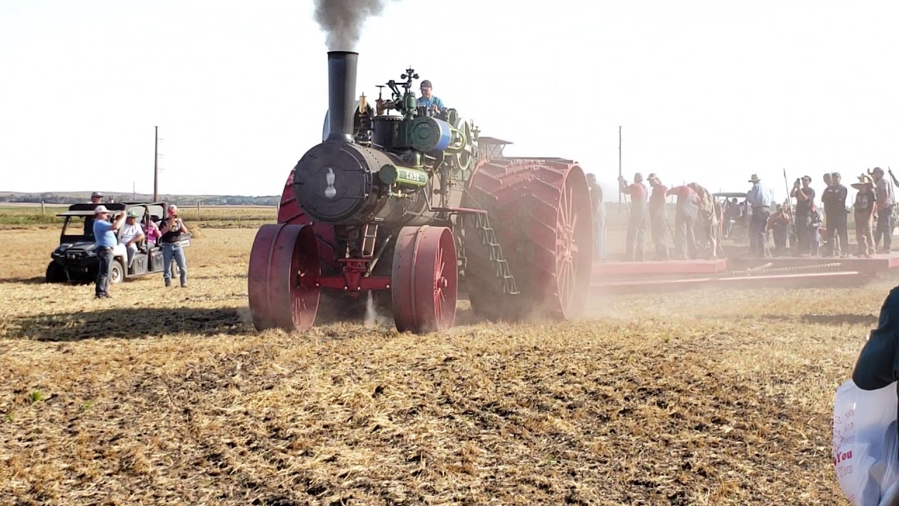 150 HP Case Road Locomotive Plowing with 24 Bottoms