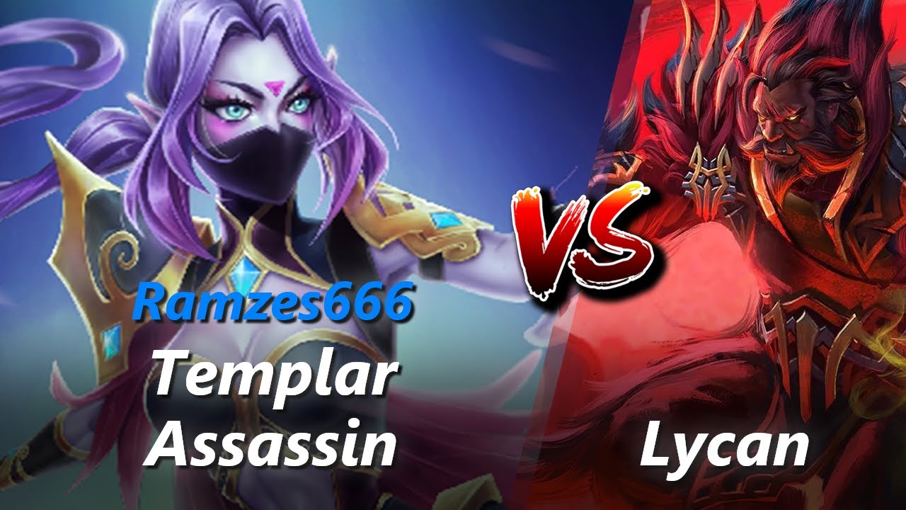Ramzes666 safelane Templar Assassin vs Lycan/Tusk | First 10 minutes