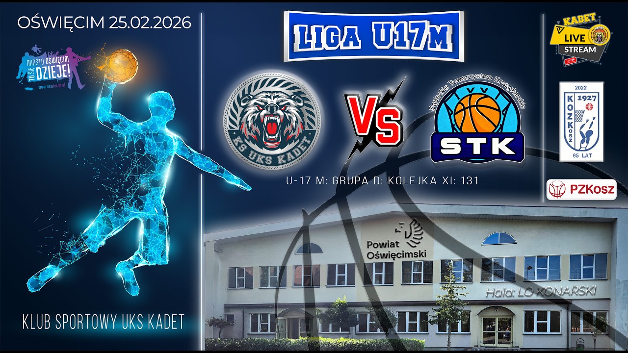 KS UKS KADET vs STK Nowy Sącz / kat. U17 / Oświęcim 25.02.2026r
