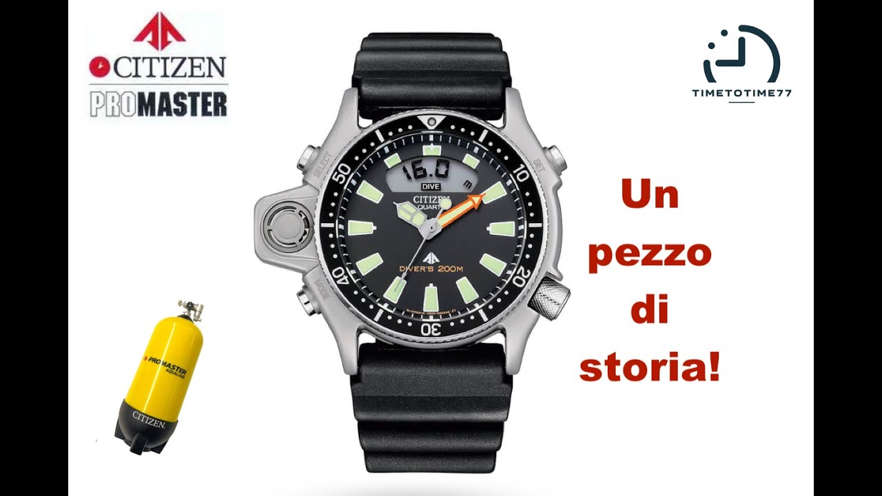 CITIZEN Promaster AQUALAND: l'icona del diving. JP2000-08E.