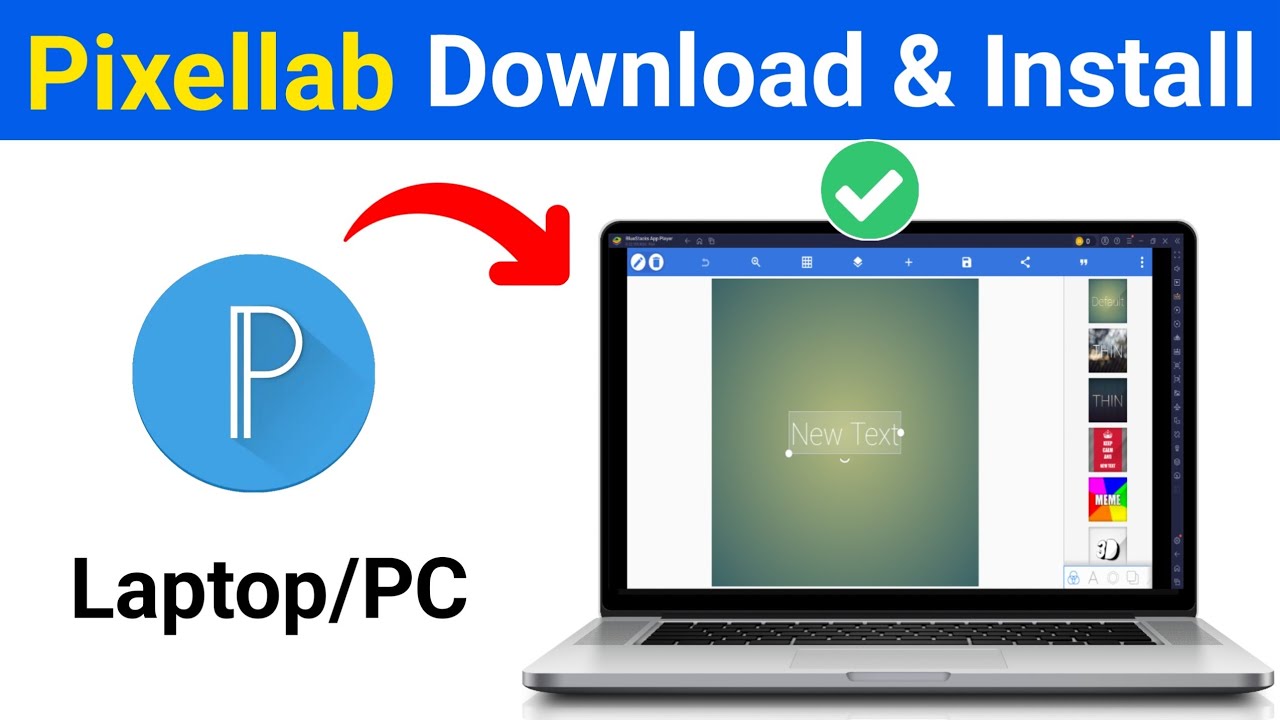 How To Download and Install Pixellab in Laptop/Pc