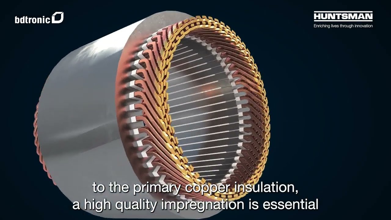 Impregnation | Increasing the long-term performance of electric motors Huntsman | bdtronic