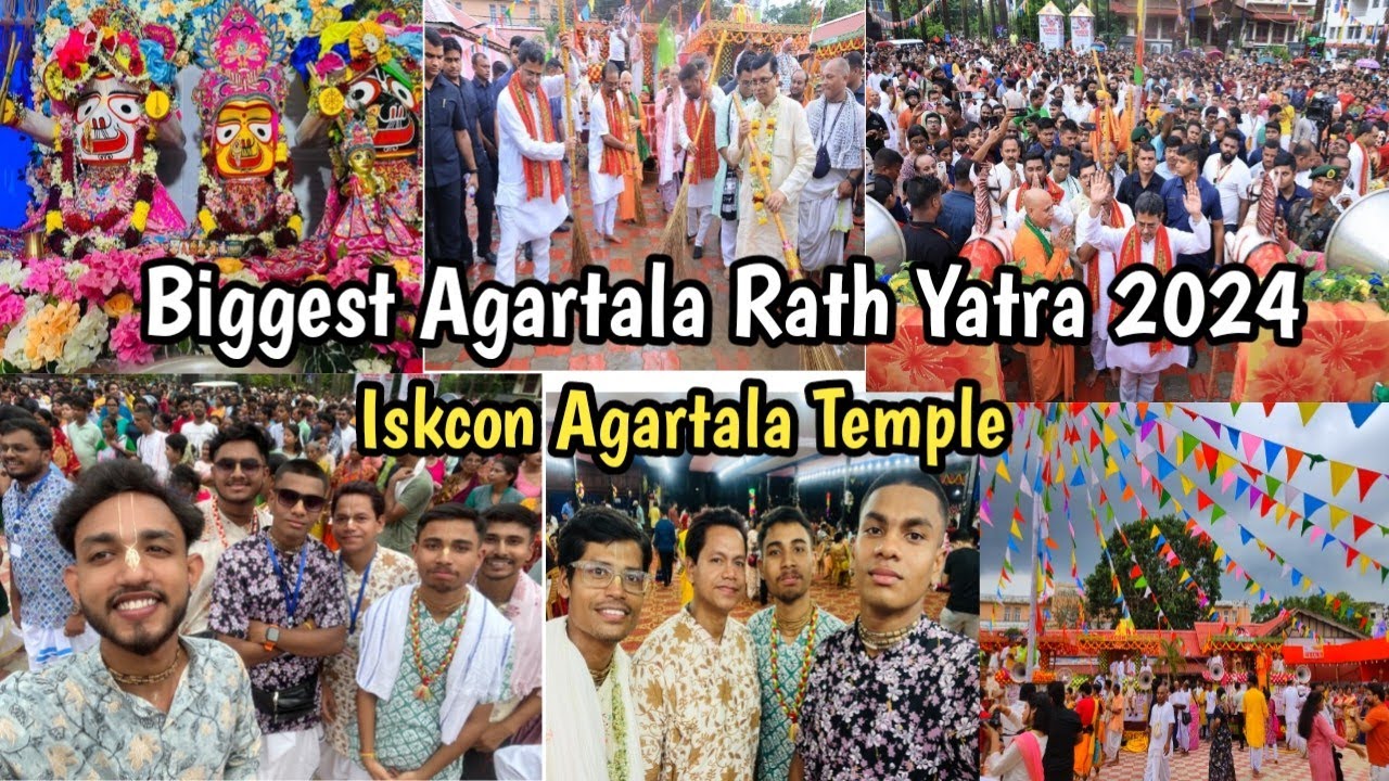 Agartala Rath Yatra 2024 || Iskcon Agartala Temple || The_devotee_boy
