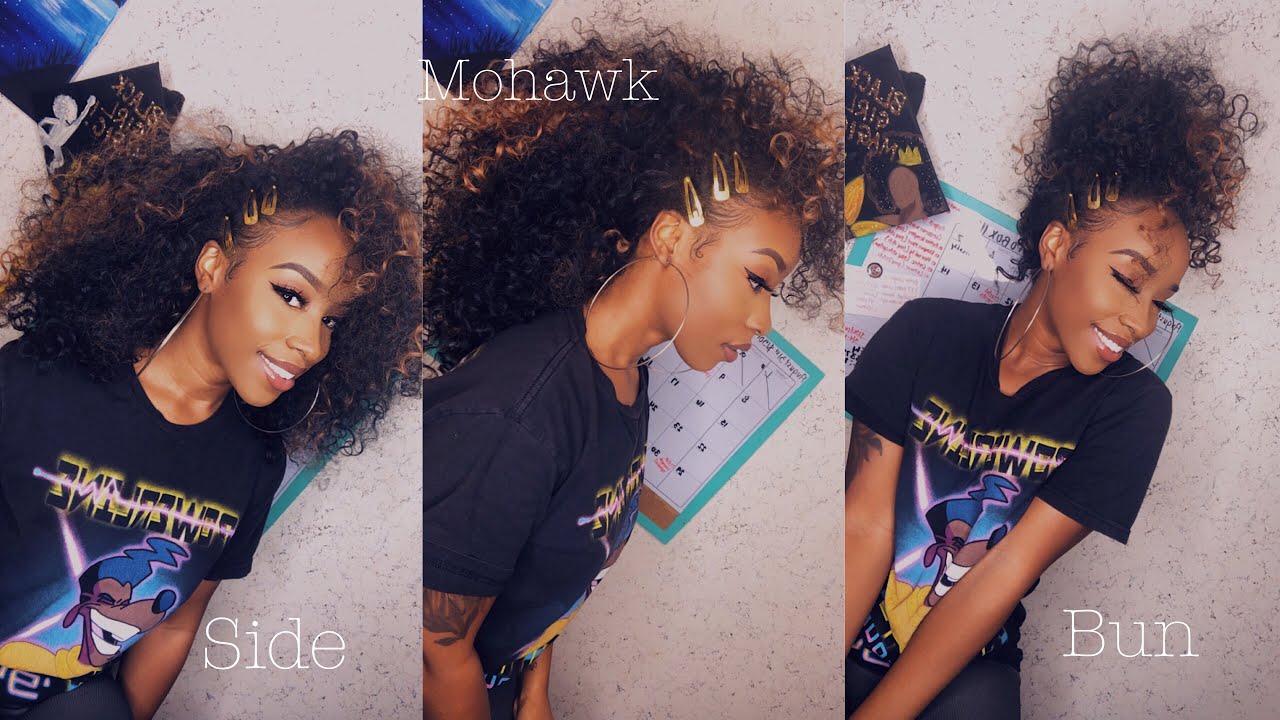 Hair UNDER $20?!!| How to Style THREE WAYS! | Outre Dominican Curly Half Wig 1B/30 | HairSoFly