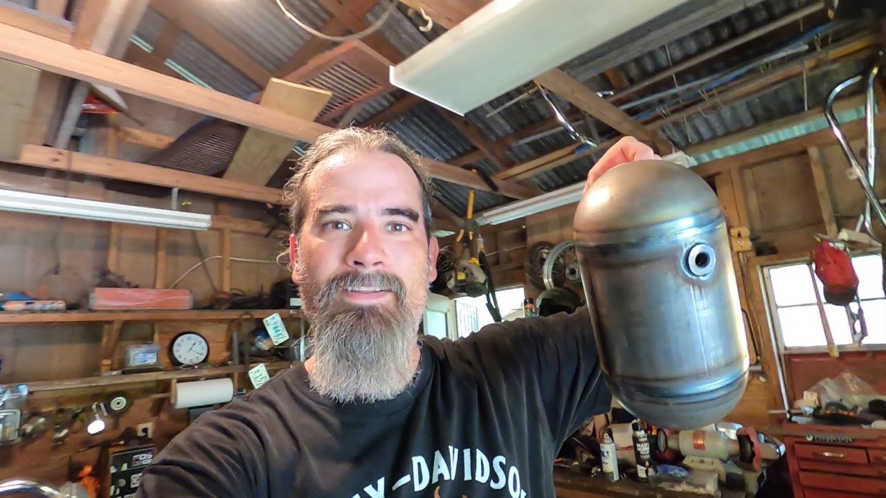 WELDING In A TC BROS CHOPPERS Oil Tank Install On HARLEY Davidson IRONHEAD Sportster CHOPPER #tcbros