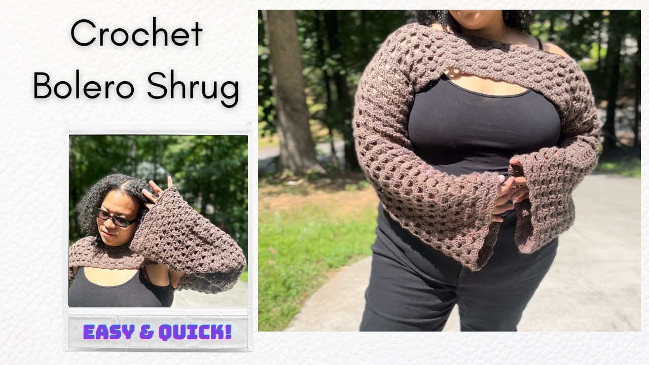 How To: Crochet Bolero Shrug Tutorial DIY