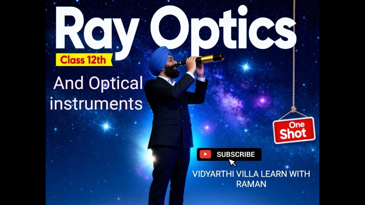 Ray Optics and Optical Instruments Class 12 One Shot | 12th Physics Chapter-9 Revision| CBSE 2025-26