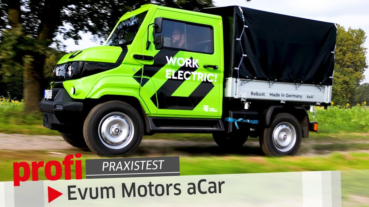 Elektrischer Lastenesel! Evum Motors aCar