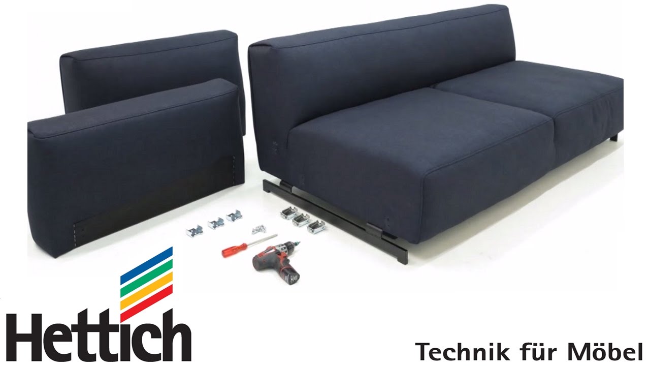 Innovative plug in system CoFix M: Makes large furniture mobile too.