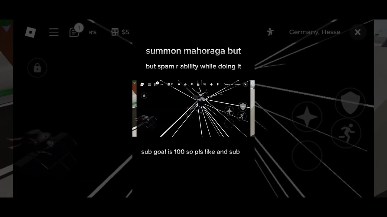 How to become invisible with mahoraga in jjs #roblox #jjss #edit #jujutsukaisenroblox #robloxedit