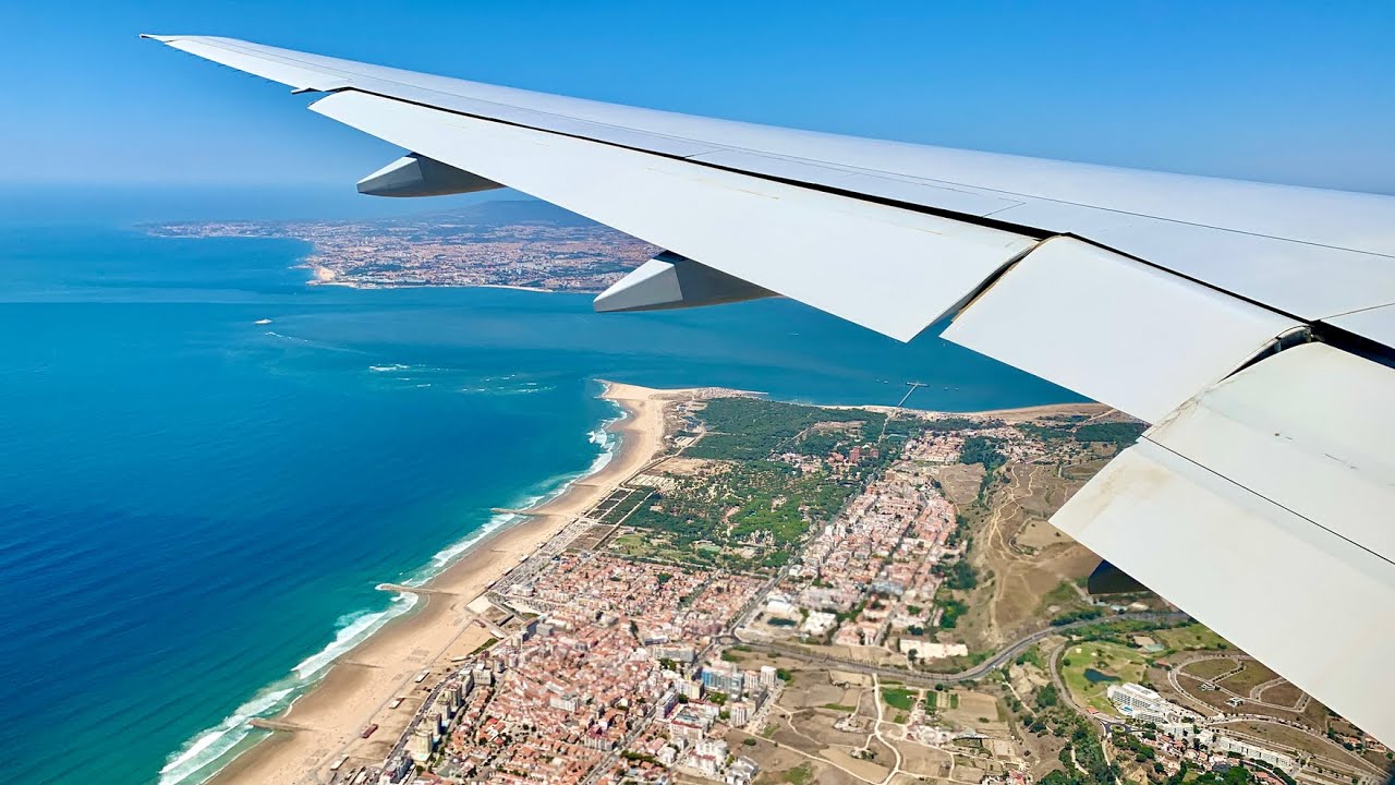 PERFECT Landing – EuroAtlantic Boeing 777-243ER Landing Lisbon Portugal – CS-TSW